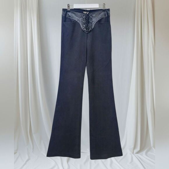 Max Studio Black Flared Pants, Xxs - Picture 1 of 8